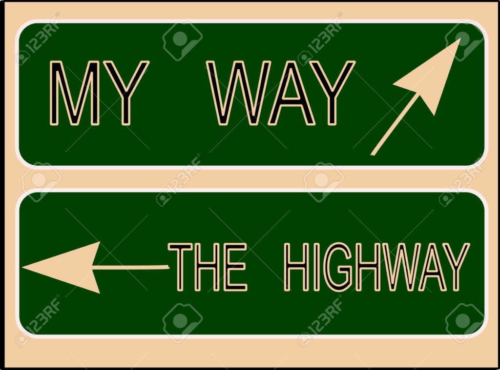 13476195-my-way-or-the-highway-sign--Stock-Photo