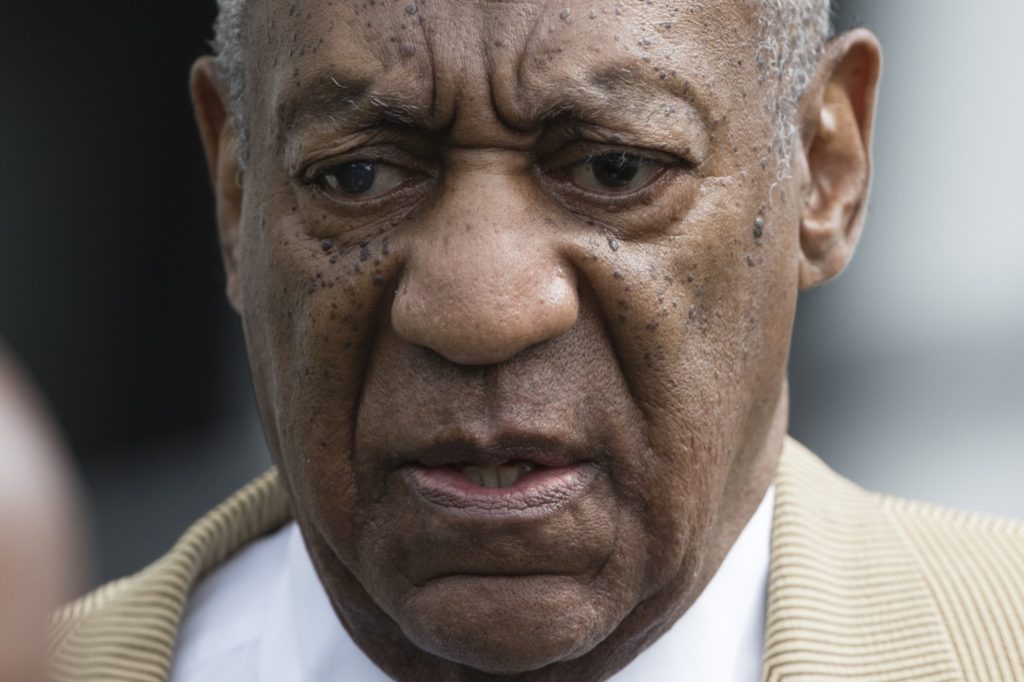 Bill Cosby leaves a pretrial hearing in his criminal sex-assault case at Montgomery County Courthouse in Norristown, Pa. (Matt Rourke/AP)